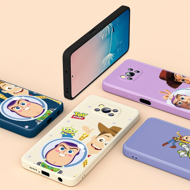 

Disney Toy Story For Xiaomi Poco 6 X CC9 E A3 Lite A2 Mix 3 4 X3 NFC X2 M2 C3 M3 Pro F3 GT Liquid Silicone Phone Case