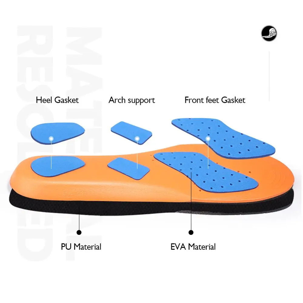 BANGNI Sports Inosles Soft EVA Shock Absorb Shoes Pad Running Sole Heel Cushion Plantar Fasciitis Feet Inserts for Women Men