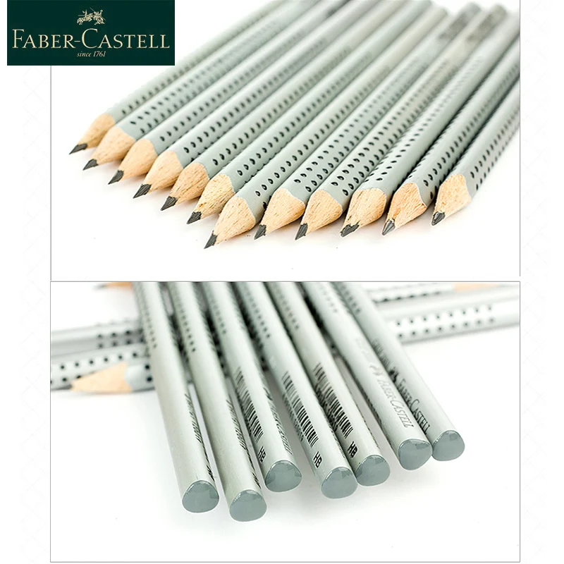 Faber Castell Треугольники деревянный карандаш Новинка Стандартный карандаши 12 шт. HB/2B школьные канцелярские Канцтовары товары для учебы 3170