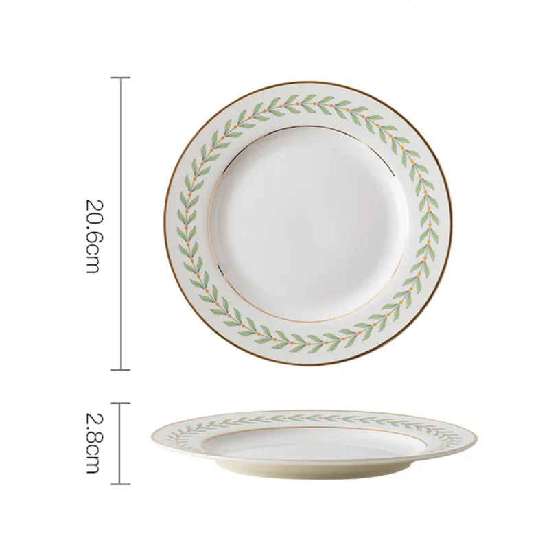 

Japanese style Phnom Penh ceramic Western food plate creative breakfast dessert steak dinner plates