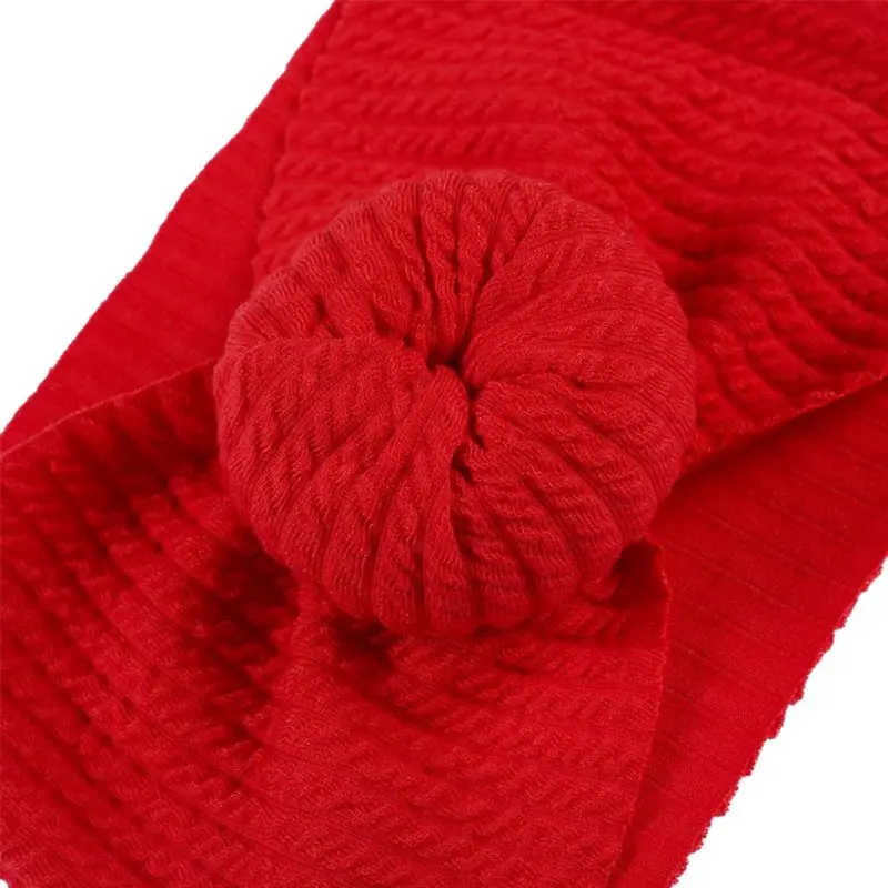 

6Pcs/Set Baby Girls Lovely Knotted Ball Donuts Hairband Elastic Wide Headband Stretch Bandanas Turban Headdress
