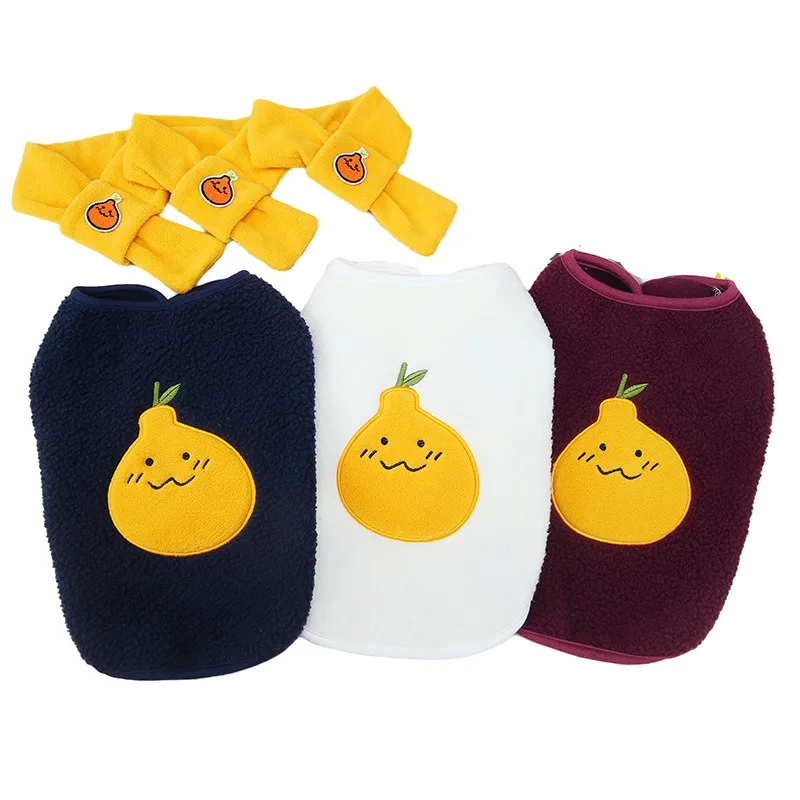 

Зимняя одежда для домашних животных, пальто для собак, толстовки, флисовый жилет для собак, наряд с шарфом, йоркширская побережья, мальтский пудель, одежда шнауцера