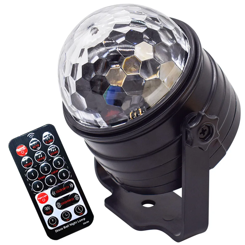 Лазерный вращающийся Звездный Ночной светильник мини USB RGB диско шар|Эффект