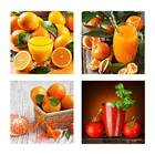 Картина из страз LZAIQIZG, квадратнаякруглая, оранжевый томатный сок, фотография стразы, домашний декор