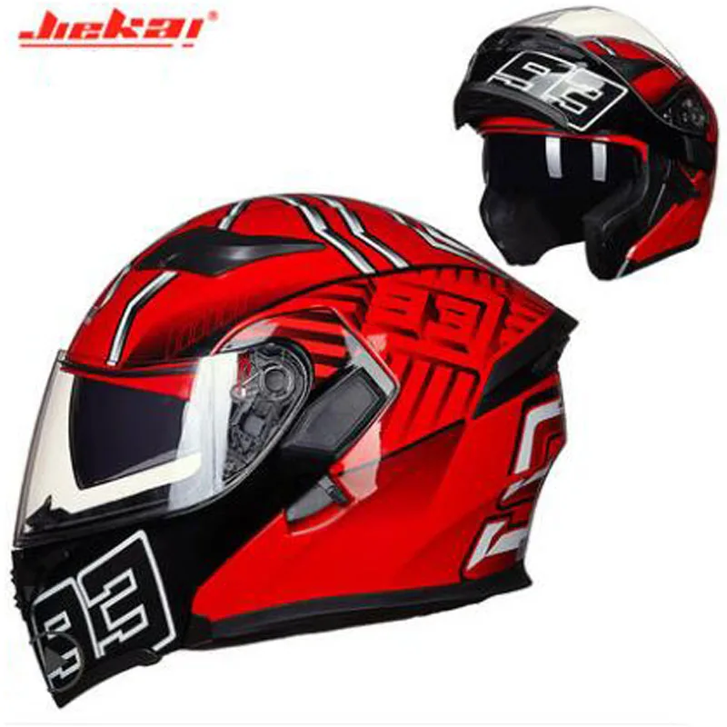 JIEKAI прозрачный противотуманные линзы мотоциклетный шлем Зимний теплый двойной