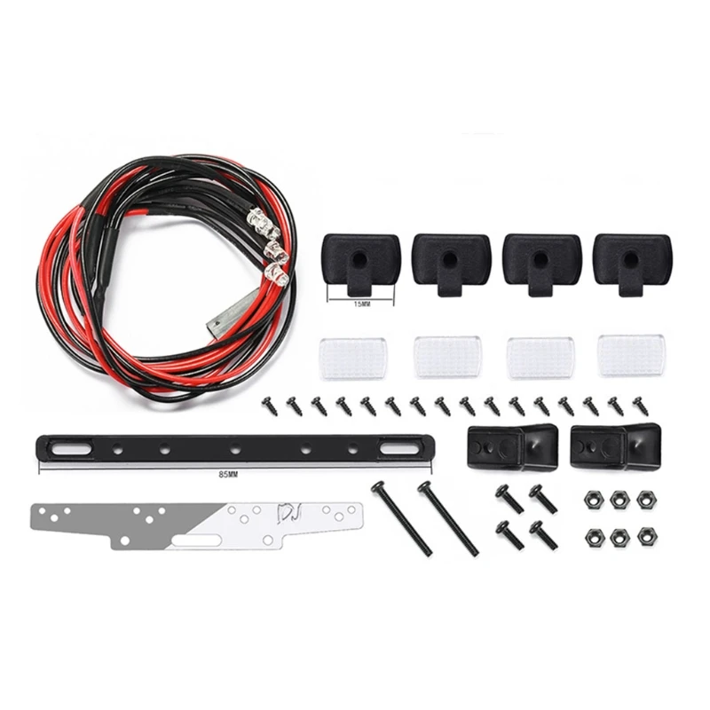 

Model Car Replacement Roof Lights Parts for Car Toy Square Lamp Compatible with SCX24 Accessories Model Car