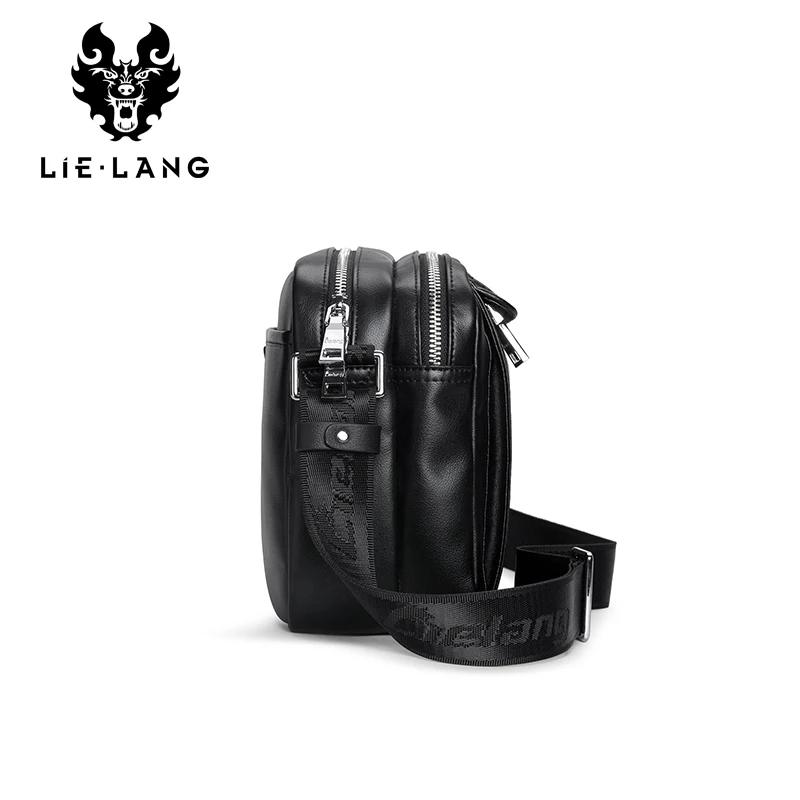 LIELANG 100% сумки на плечо из натуральной кожи для мужчин сумка-портфель Мужская