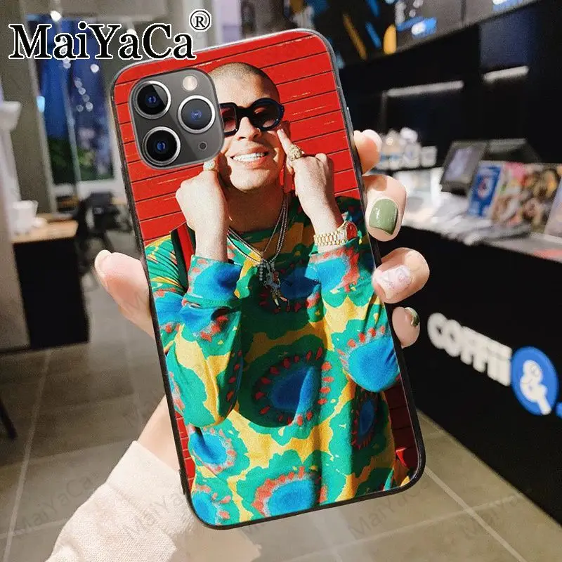 Мягкий чехол для телефона с принтом Bad Bunny X100pre iphone 11Pro 5s 6s 12pro 8plus x xs xr xsmax оболочка