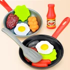 8 шт., детский набор для приготовления еды, с овощами и стейком