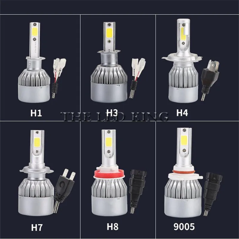 Мини Canbus лампада H4 H7 светодиодный светильник для головы автомобиля 12 В 10000LM 4300K 6000K