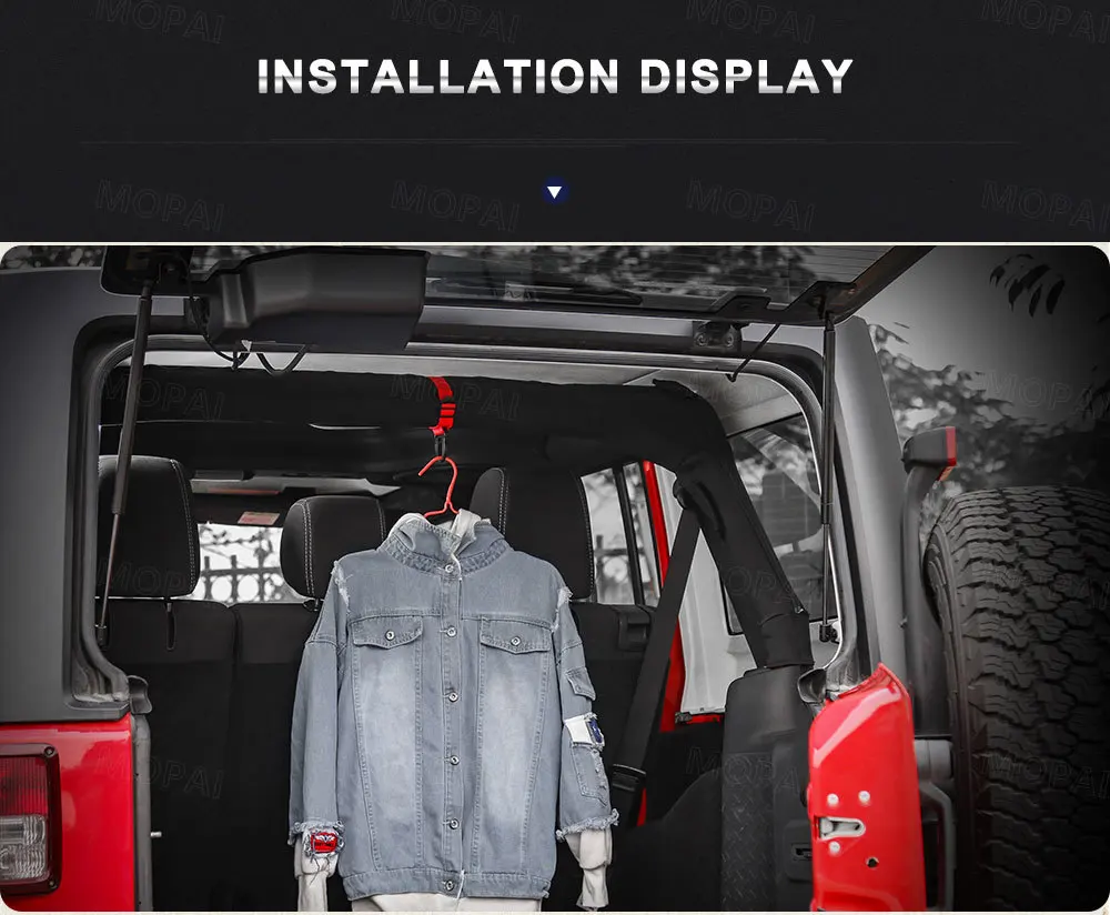 MOPAI автомобильный вешалка для пальто для Jeep Wrangler TJ JK JL автомобильный крючок для пальто подставка для Jeep Wrangler 1997- аксессуары