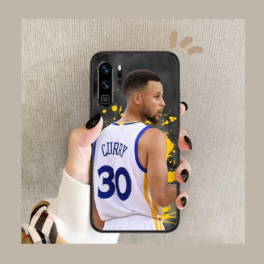 

Stephen Curry basketball Phone Case Cover Hull For Huawei P8 P9 P10 P20 P30 P40 Lite Pro Plus smart Z 2019 black Hoesjes