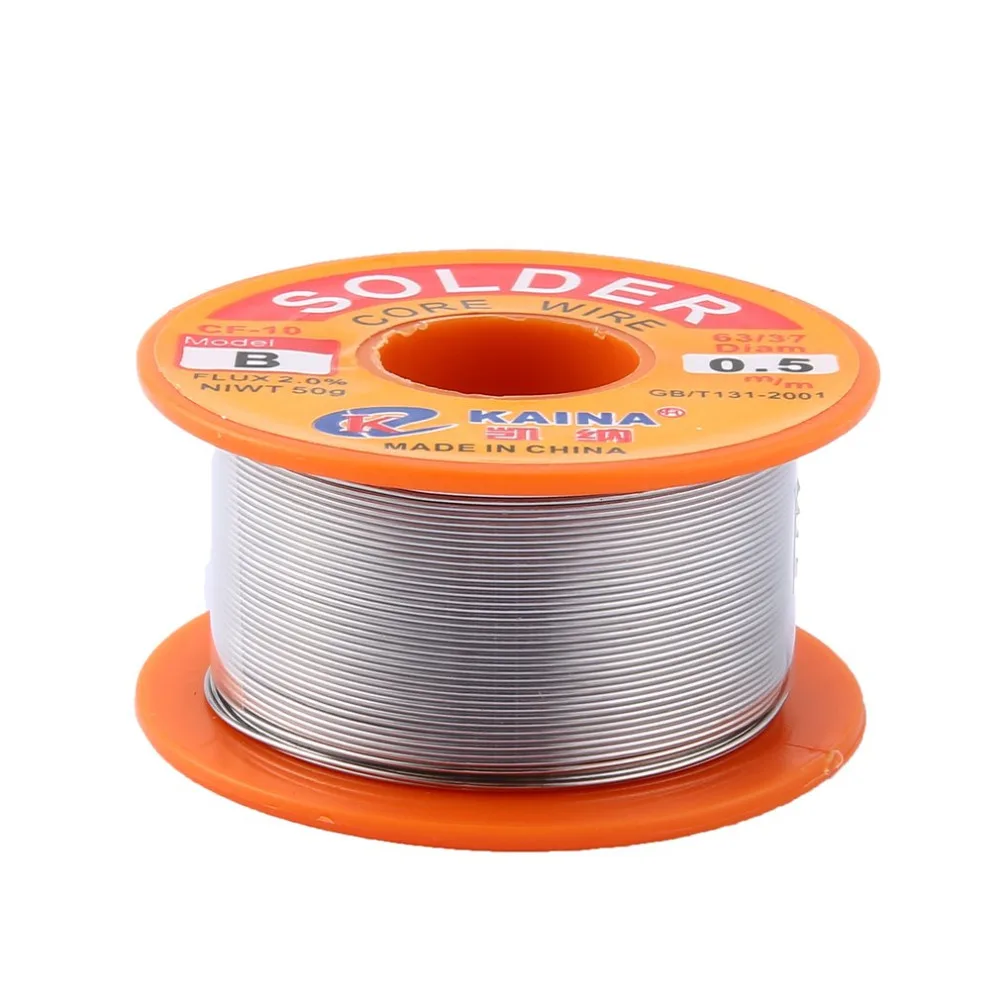 0.5mm 2% Flux Tin Lead Rosin Roll Core Silver Solder Wire Welding Soldering Repairing Tool Reel Melt Kit Electric Melting | Инструменты
