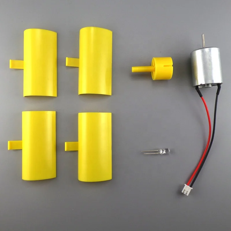 Мини-генератор ветряной турбины мини-двигатель с лезвием и светодиодной