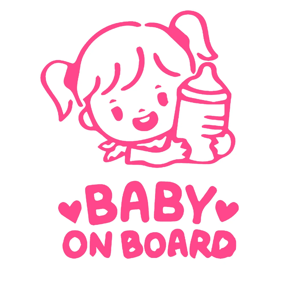 

Lovely Car Sticker Baby on Board Cover Scratches Bumper Car Styling Decoration Accessories Waterproof PVC 17.8cm X 14.5cm