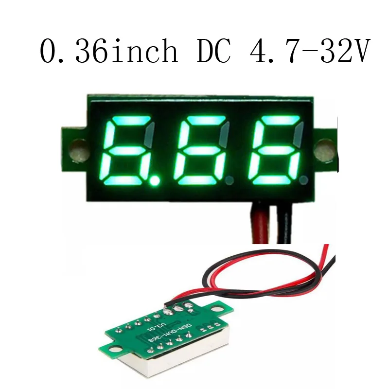 DC4.7-32V Мини вольтметр тестер цифровой напряжение СВЕТОДИОДНЫЙ дисплей измеритель