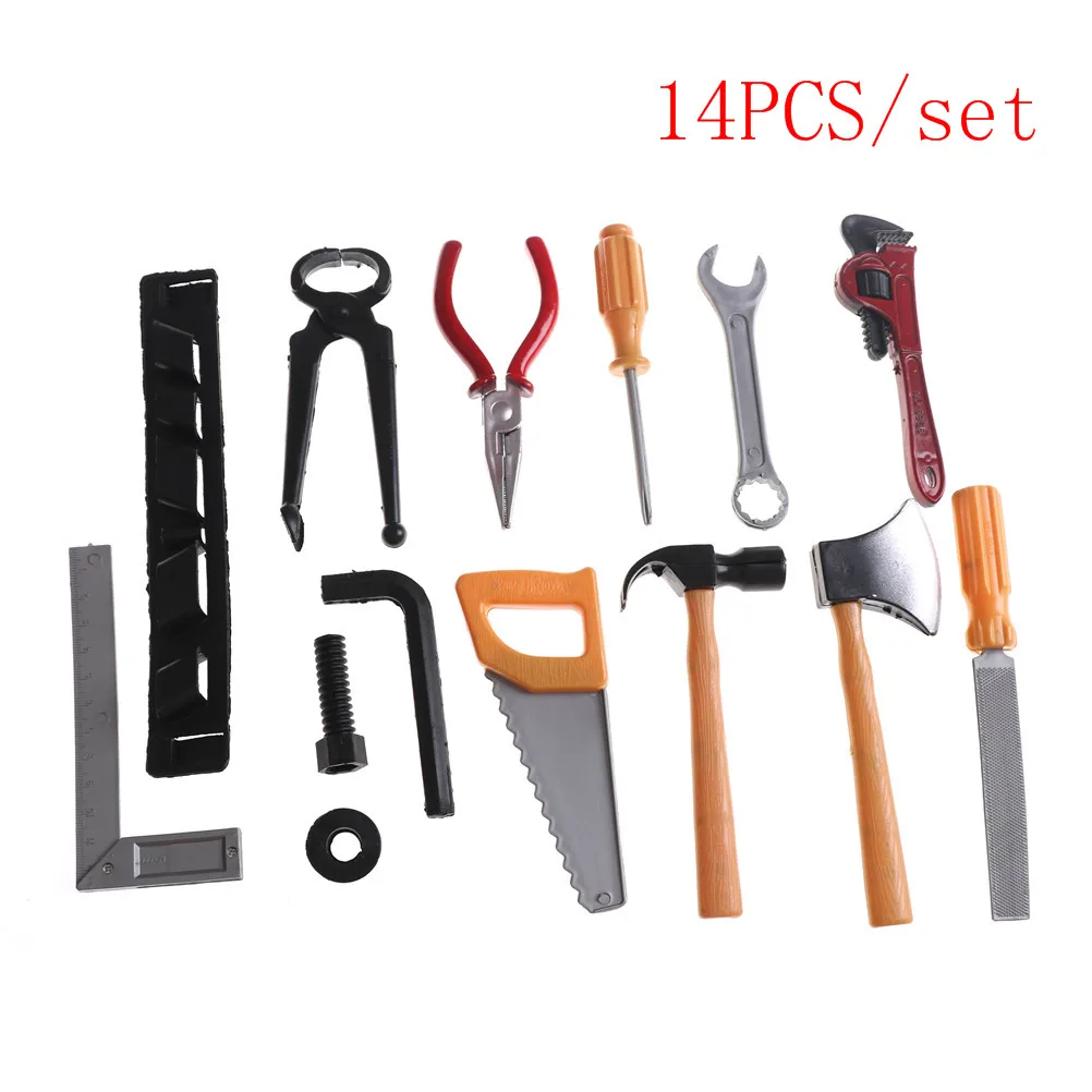 

14pcs/Set Classic Boy Building Repair Tool Toys Plastic DIY Construction Educational Toy Tool Kits Set