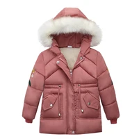2019 new childrens clothing winter jacket for girls thicken girls winter coat hooded velour winter girls jackets outwear 3 7t