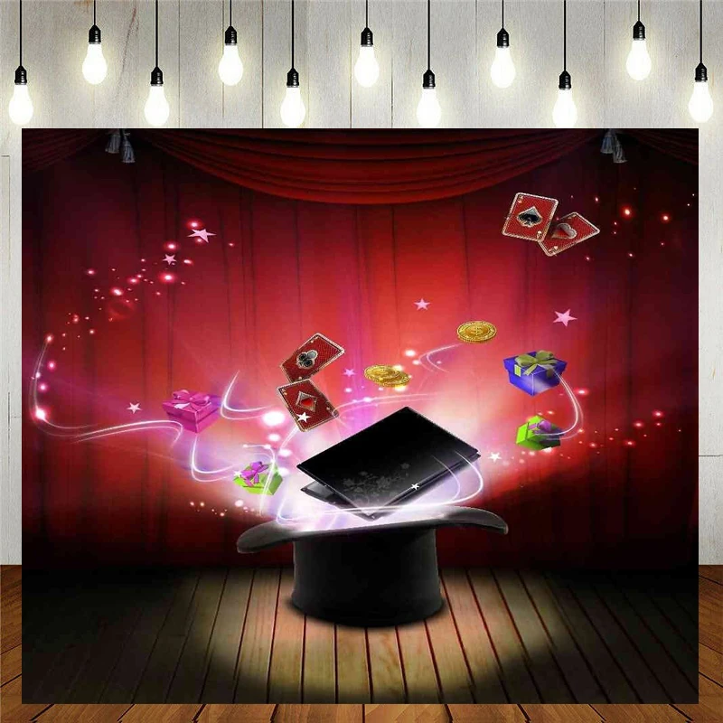 

Фоны для фотосъемки Magic Show с компьютерной печатью другие тематические фоны