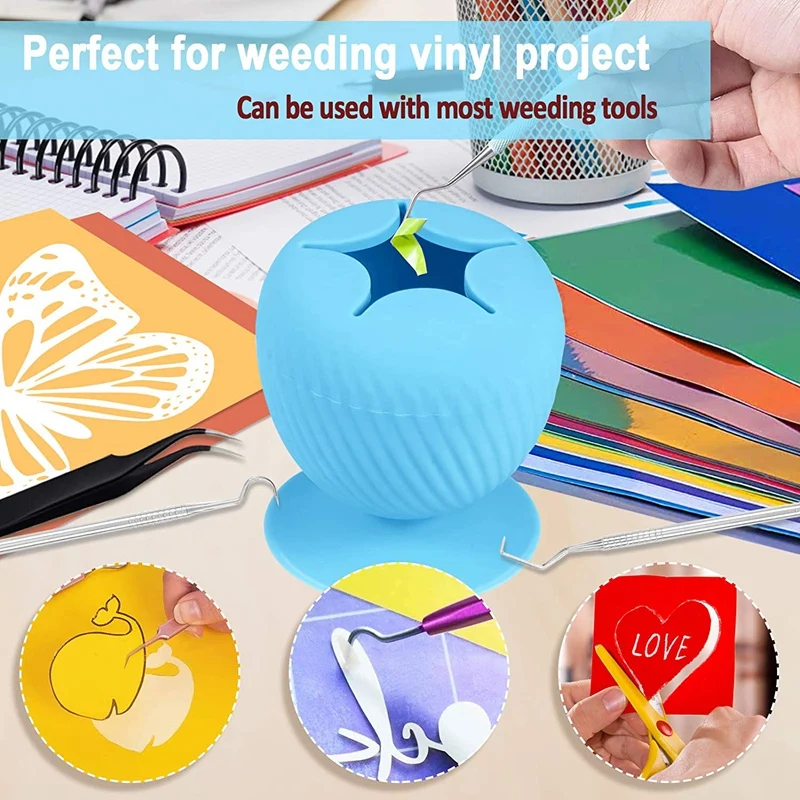 

Vinyl Scrap Collector with Suction Cup, for Vinyl Disposing,Weeding Tools for Vinyl,Adhesive Paper Sheets Holder