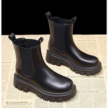 2021 outono e inverno novas botas femininas chelsea punk gótico plataforma tornozelo botas femininas ao ar livre antiderrapante botas casuais (2)