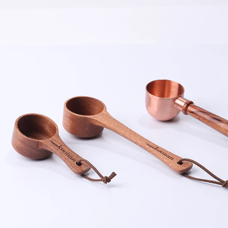 1 шт. натуральные деревянные кофейные зерна ложки ложка для кофе чая маленький