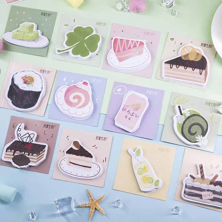 Mohamm Paper and Ink Life Note Paper TeaBreak Series Creative Fresh Message Memorandum 30PCS