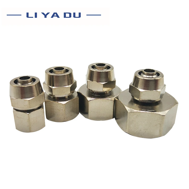 PC4 6 8 10 12 мм трубчатая трубка для M5 M6 1/8 1/4 3/8 1/2 trachea Быстрый винтовой соединитель