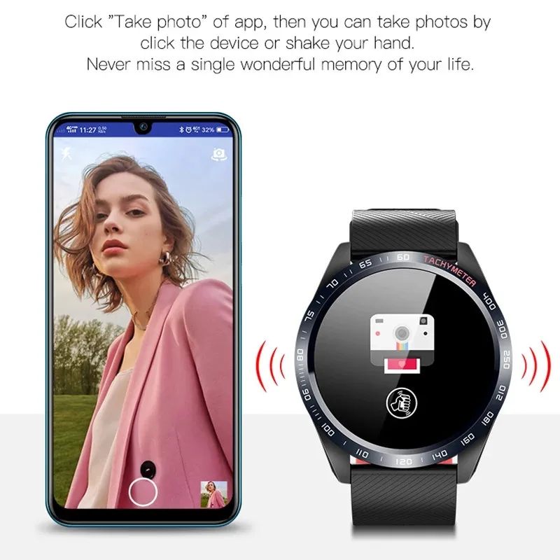 

W4 Smart Watch Men 1.3 Inch Waterproof Sport Smartwatch Heart Rate Monitor Blood Pressure for IOS Andriod