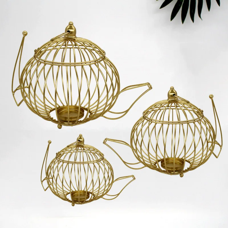 Европейские креативные золотые металлические ремесла свадебные реквизиты