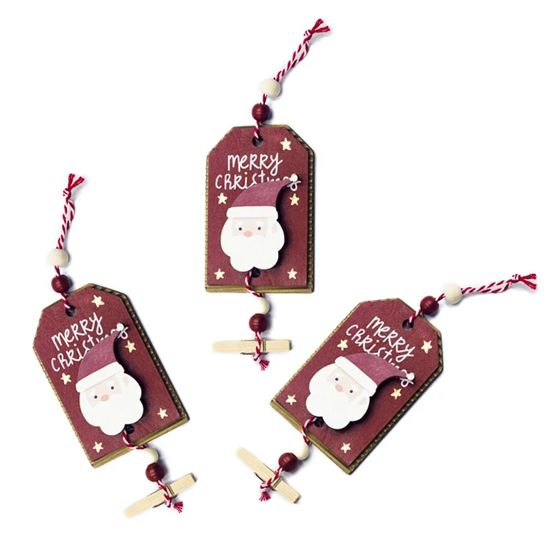 3 шт./лот рождественские деревянные окрашенные зажимы открытка фото зажим