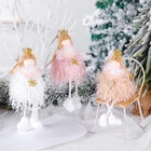 1 шт. новые Праздничные рождественские украшения, корона, ангел, креативная Рождественская елка, кулон, подарки для детей