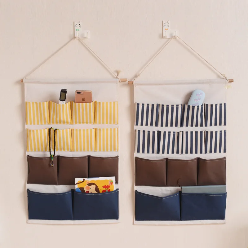 Настенный дверной подвесной шкаф для хранения 13 карманов сумка-Органайзер узор