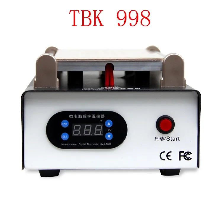 TBK-988 110 V/220 V 7 дюймов отделяющий сенсорный ЖК-экран сепаратор машина для ремонта мобильных телефонов черный и белый