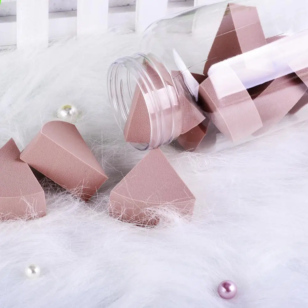 10 шт. Веерообразный спонж для пудры основы макияжа влажного и сухого блендер с