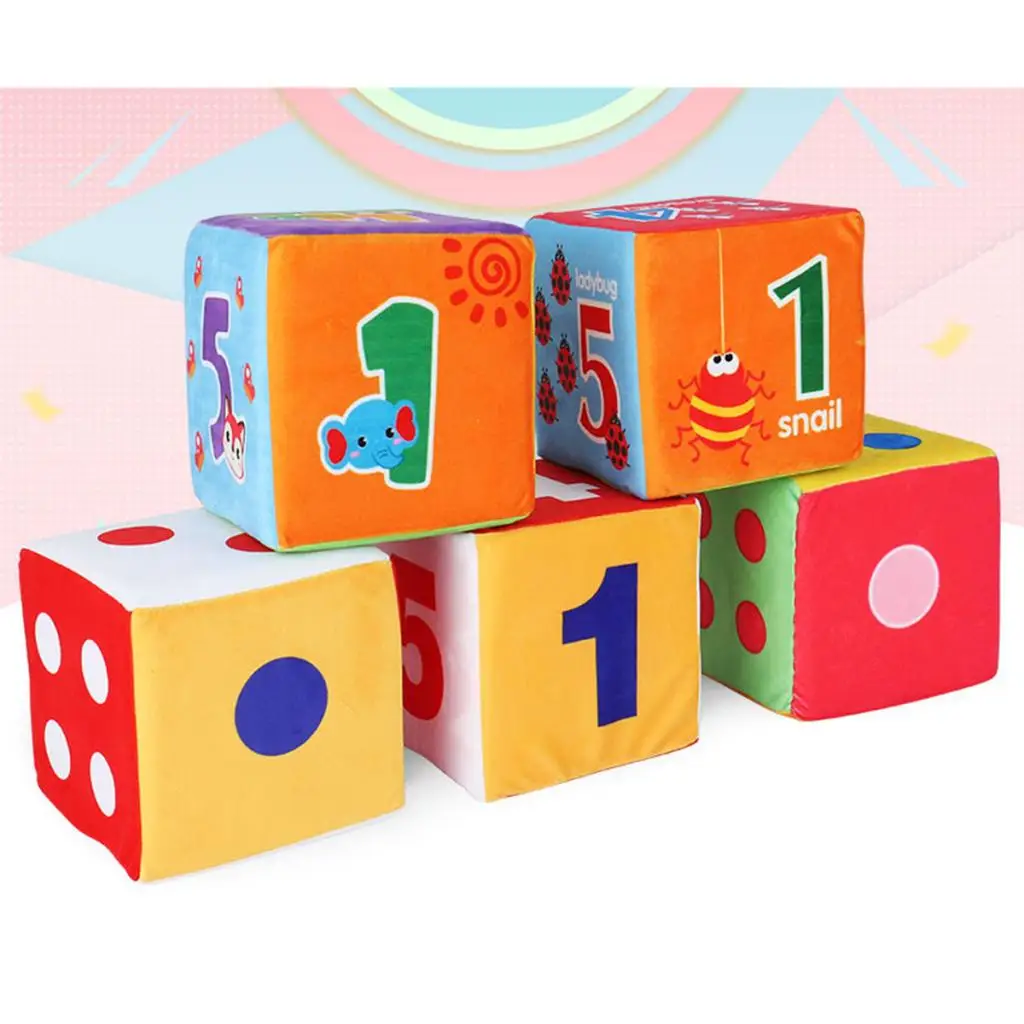 Набор радужных игральных костей из пены большой размер 5 9 дюйма цветных 6 сторон