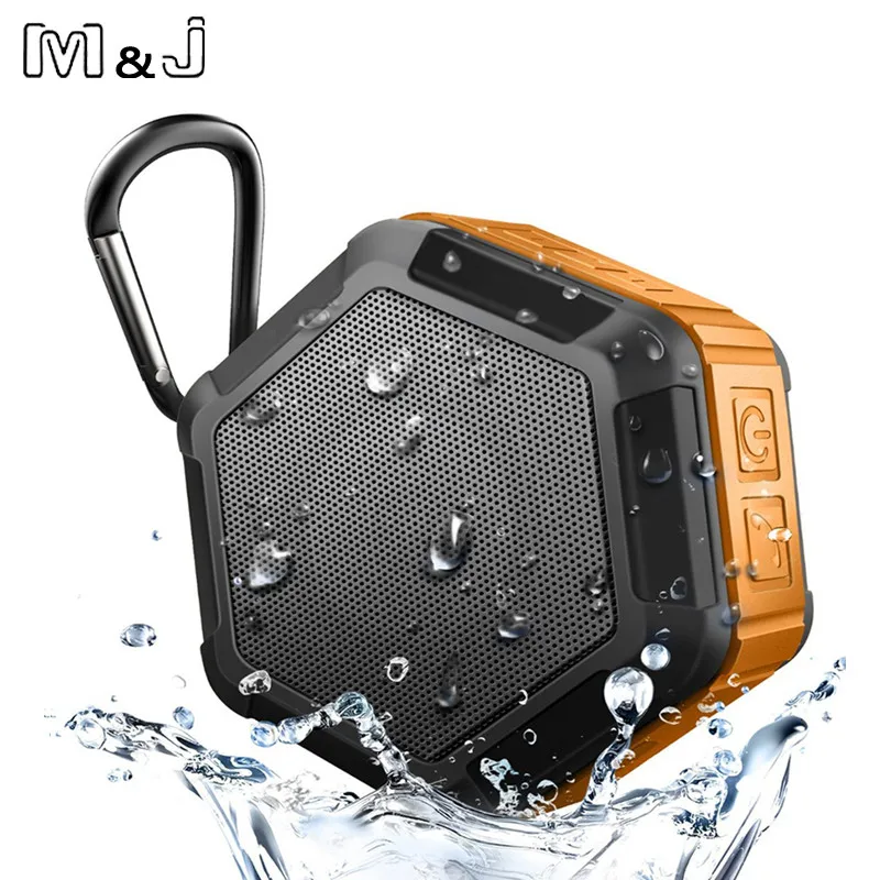 M & J M5 Bluetooth колонка мощный сабвуфер IP65 Водонепроницаемый мини портативный