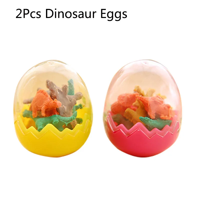 2dinosaur eggs Мультяшные цифровые геометрические часы головоломки деревянные детские раннего образования развивающие игрушки в виде мини-динозавра яйцо LXX - Цвет: 2dinosaur eggs