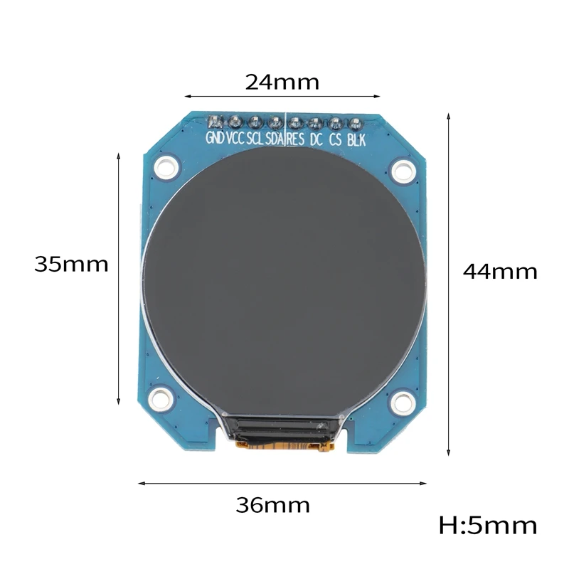 Модуль ЖК-дисплея TFT 3 В постоянного тока 1 28 дюйма RGB IPS HD 240X24 0 разрешение GC9A01