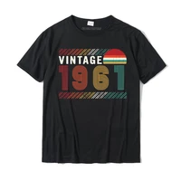 vintage 1961 for 60 years old birthday party 60th bday premium t shirt normal mens t shirts prevailing cotton tops t shirt
