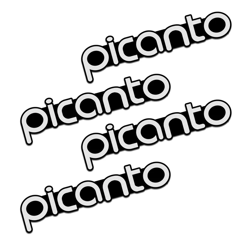 4 шт. 3D алюминиевый динамик стерео значок эмблема наклейка для KIA Picanto 2017 2018 2019