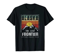 vintage alaska the last frontier t shirt alaska t shirt