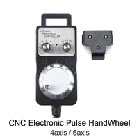 wavetopsign handwheel pulse generator cnc electronic handwheel 4axis 6axis mpg 60mm dc5v 6pin 100ppr use for cnc router machine