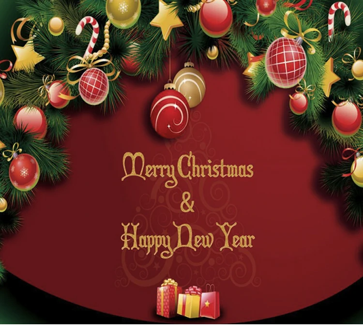 Счастливый новогоднее рождественское декор подарки на Рождество гобелены ковры