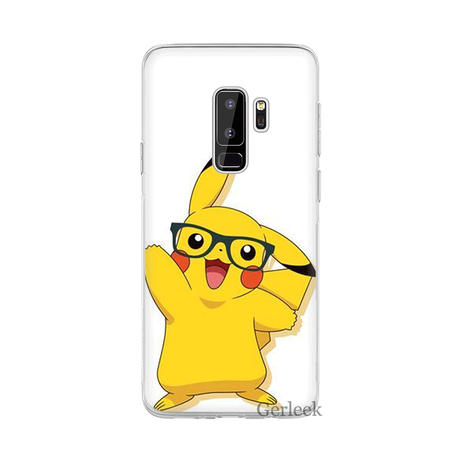Чехол для телефона для samsung Galaxy M10 M20 M30 M40 S6 S7 край S8 S9 S10 S10e Plus Note 8 9 S3 S4 S5 твёрдая обложка с рисунком Пикачу - Цвет: H7
