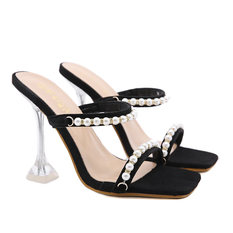 

Spring Fashion New Sexy Crystal Heel Sandals Peep Toe High Heels Dress Party Shoes Woman