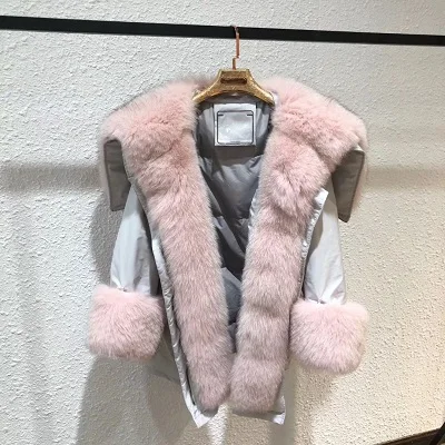Pink Женская куртка из натуральной кожи, осеннее пальто из натуральной овчины, короткие тонкие куртки для женщин - Цвет: Pink