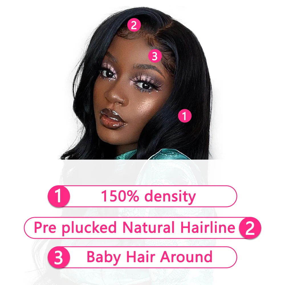 Прямые парики из человеческих волос на сетке спереди 180% плотность ривервуд 8-26