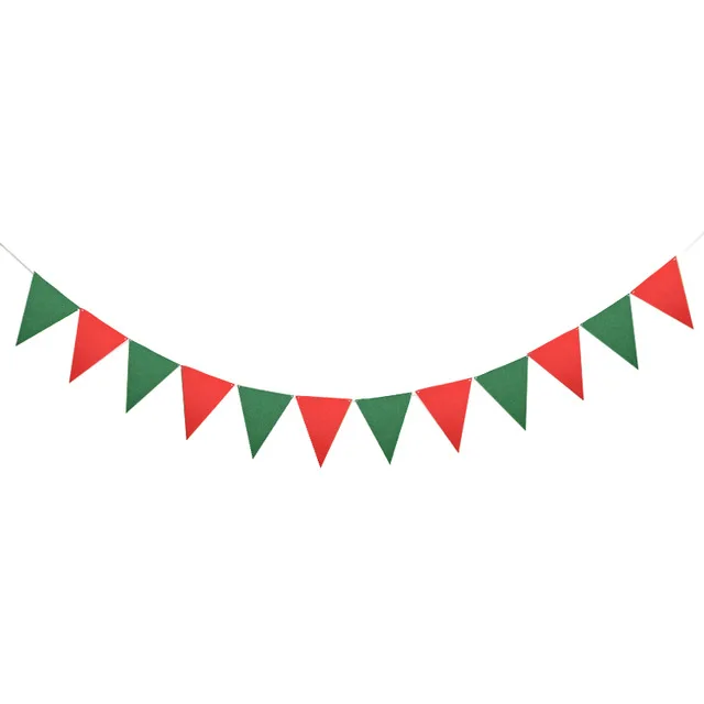 

4M 12Flags Orange Black Green Red Garland Beautiful Bunting Flags Pennant Sport Meeting Flag Birthday Party Beautiful Decoration