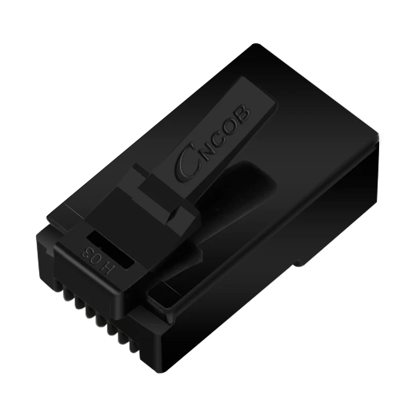 Модульный коннектор кабеля Ethernet RJ45 Cat5e 8P8C 100 шт. прозрачный штекер 50u обжимные